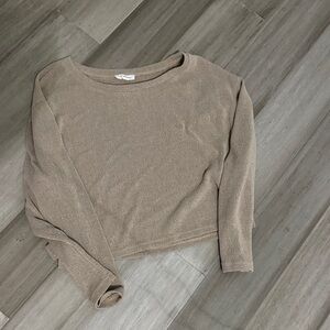 Blu Pepper Taupe Knit Sweater